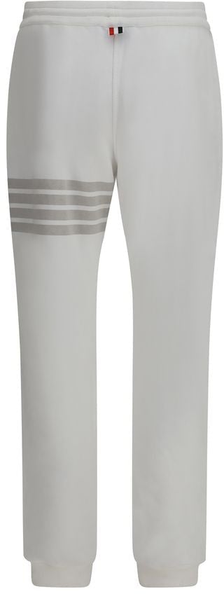Thom Browne Thom Browne White Cotton Joggers (Workout Pants) Bruin