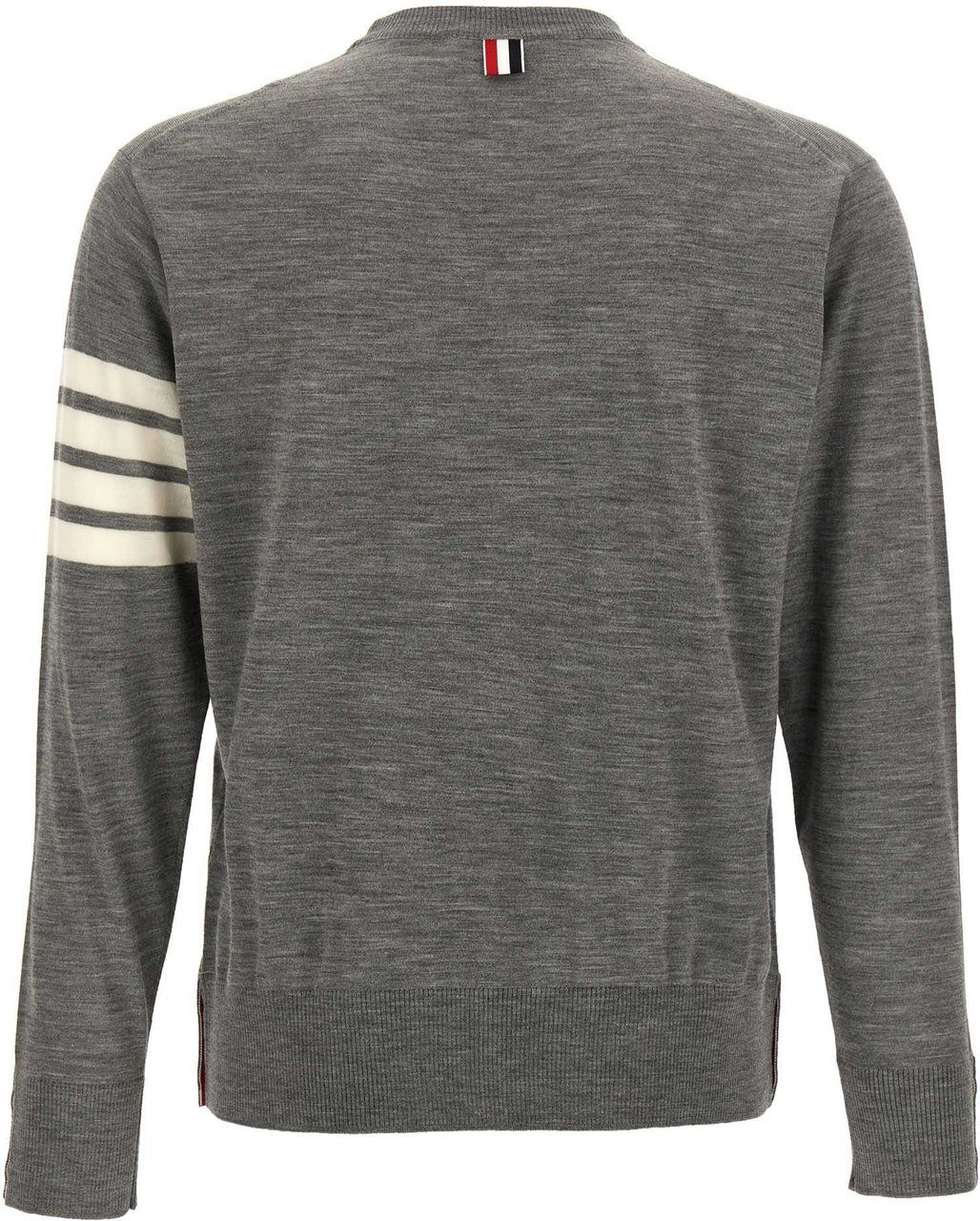 Thom Browne Gray Virgin Wool Cardigan Grijs