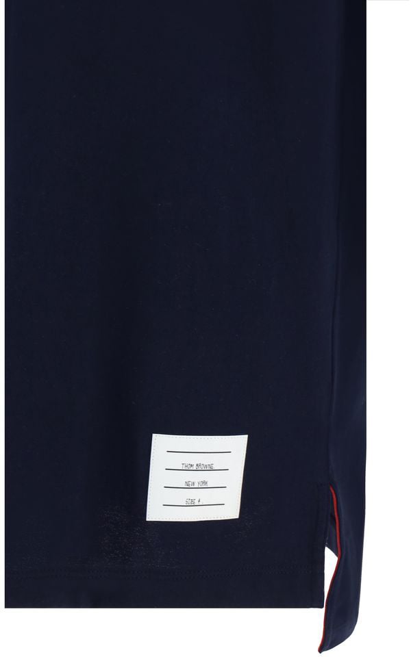 Thom Browne Blue Cotton T-Shirt Bruin