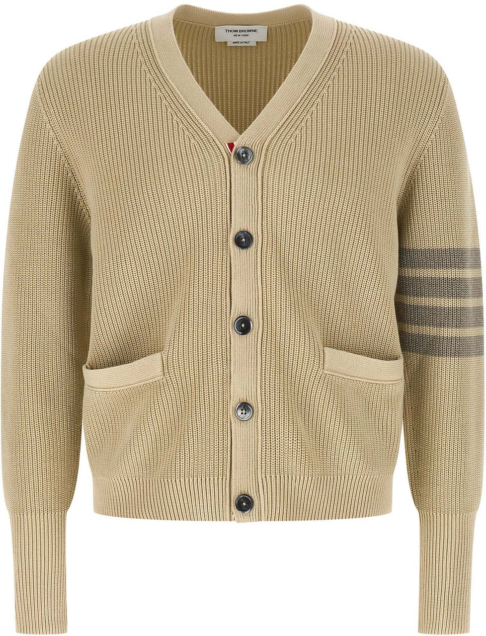 Thom Browne Beige Cotton Cardigan Beige
