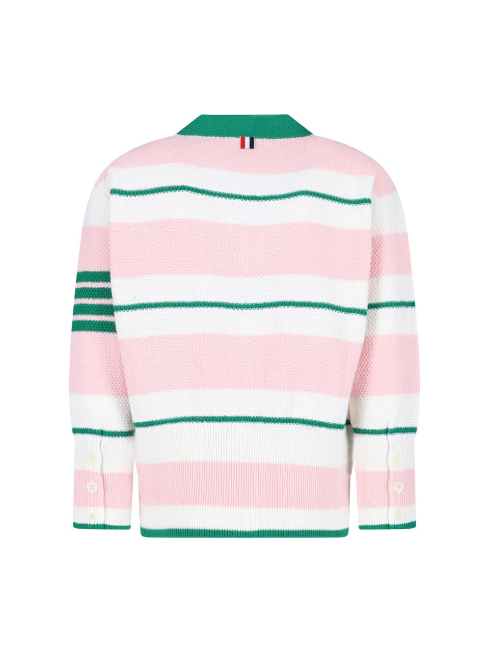 Thom Browne Striped Cardigan – Pink Roze