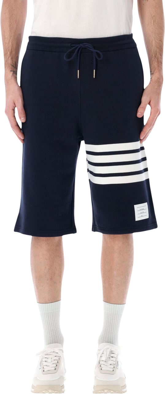 Thom Browne Classic Sweat Shorts In Classic Loopback Blu Navy