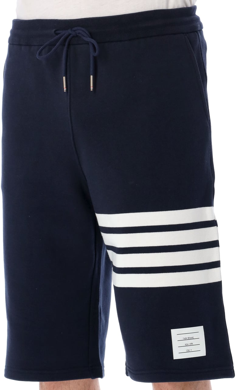 Thom Browne Classic Sweat Shorts In Classic Loopback Blu Navy