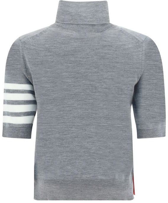 Thom Browne Gray Polyamide Turtleneck Grijs