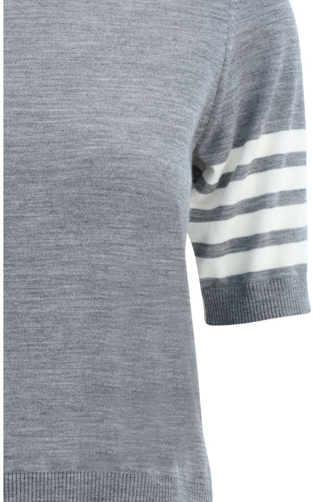 Thom Browne Gray Polyamide Turtleneck Grijs