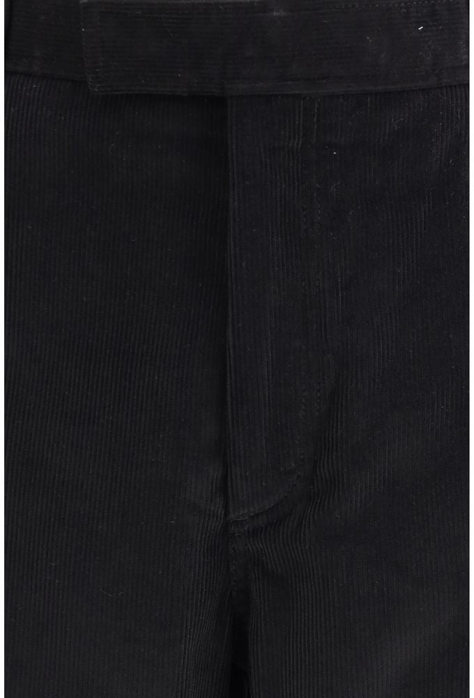 Thom Browne Black Cotton Chino Pants Zwart