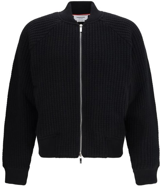 Thom Browne Thom Browne Black Wool Bomber Zwart