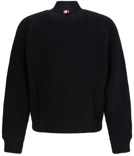 Thom Browne Thom Browne Black Wool Bomber Zwart