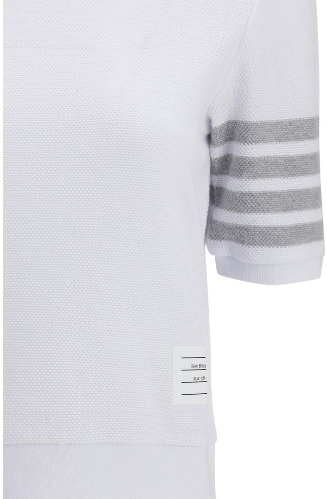 Thom Browne White Cotton Sportswear Wit