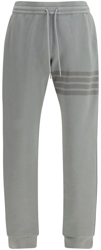 Thom Browne Gray Cotton Joggers (Workout Pants) Grijs