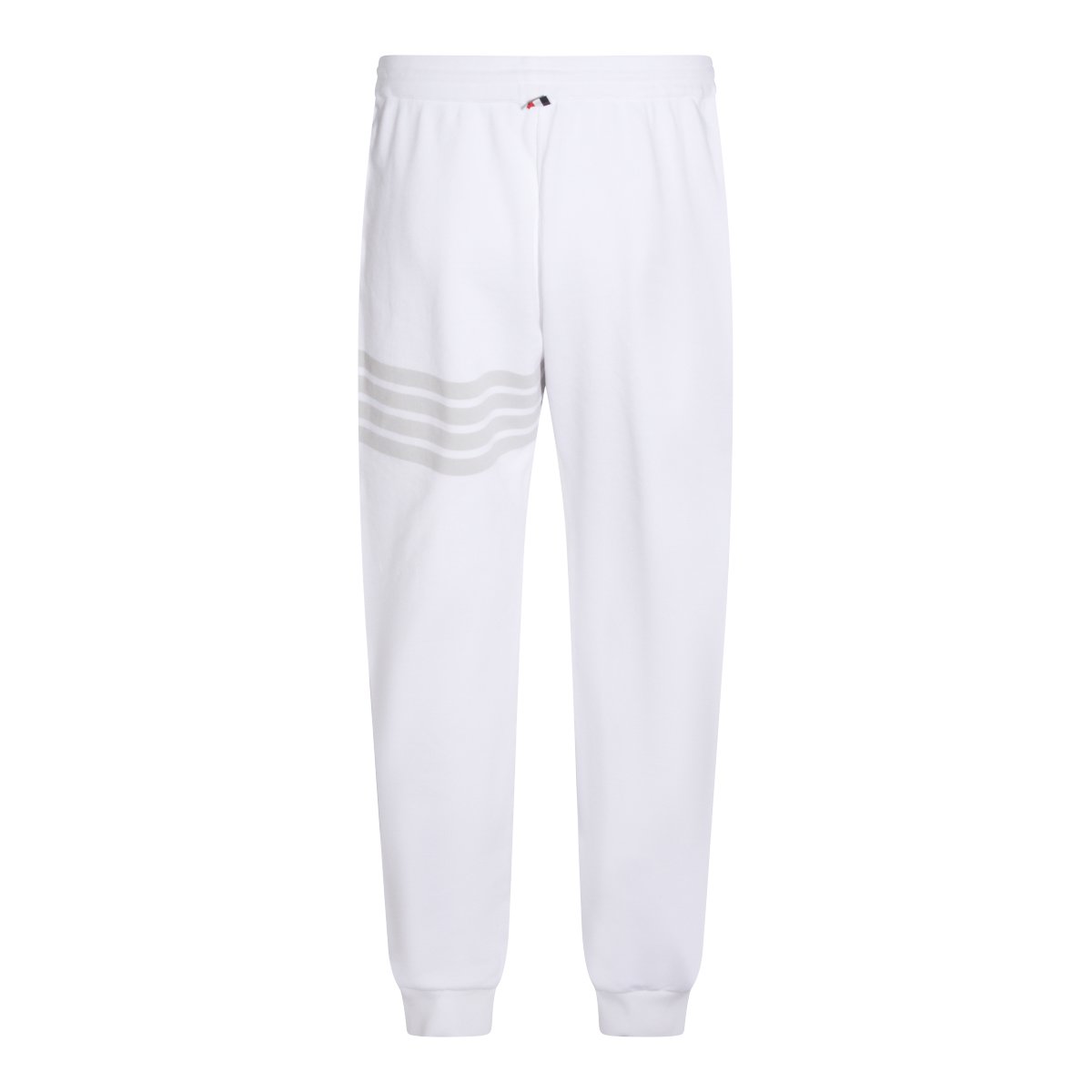Thom Browne Casual Trousers with Subtle Horizontal Stripes Wit