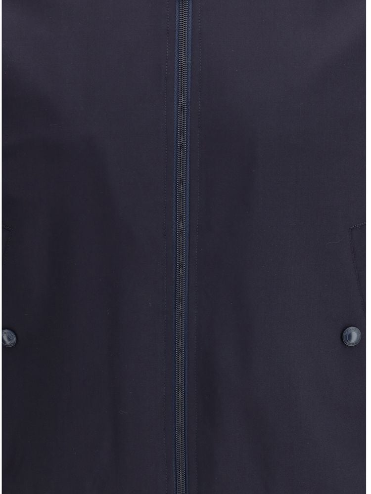 Thom Browne Thom Browne Blue Wool Bomber Bruin