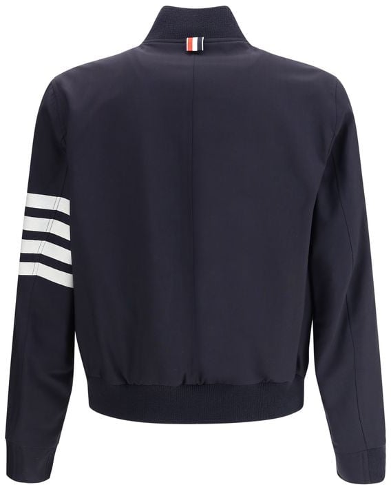 Thom Browne Thom Browne Blue Wool Bomber Bruin