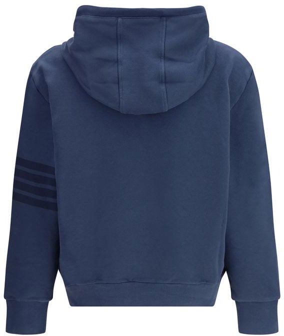 Thom Browne Blue Cotton Sweatshirt Blauw