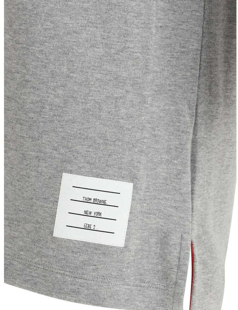 Thom Browne Gray Cotton T-Shirt Bruin