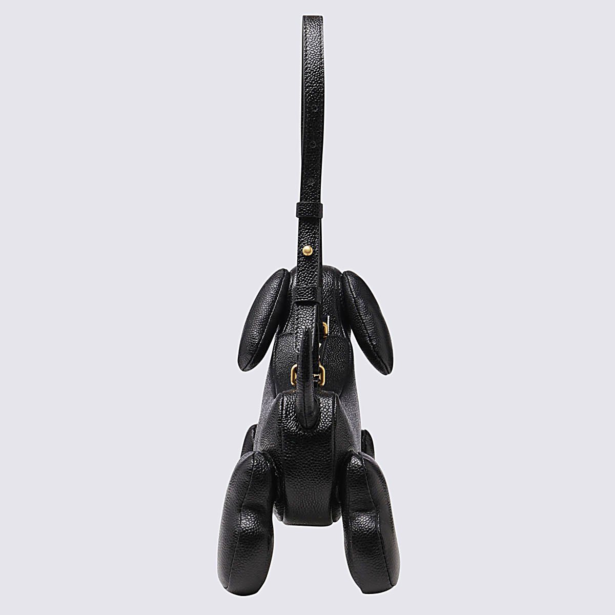 Thom Browne Sculptural Dachshund-Shaped Handbag With Adjustable Strap Zwart