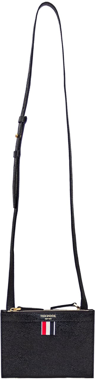 Thom Browne Portadocumenti in Pelle Mini Zwart