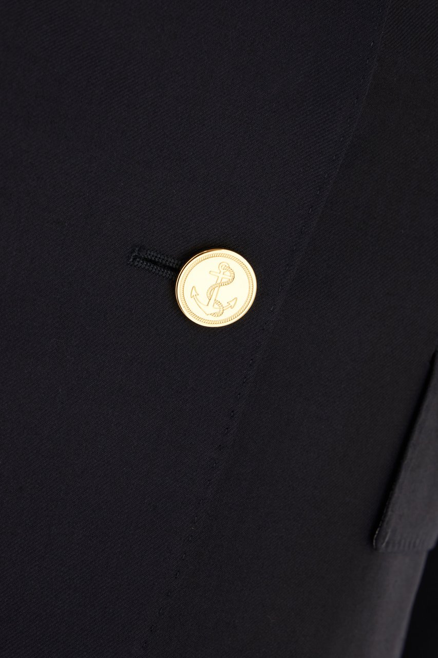 Thom Browne Midnight blue wool blazer Blauw