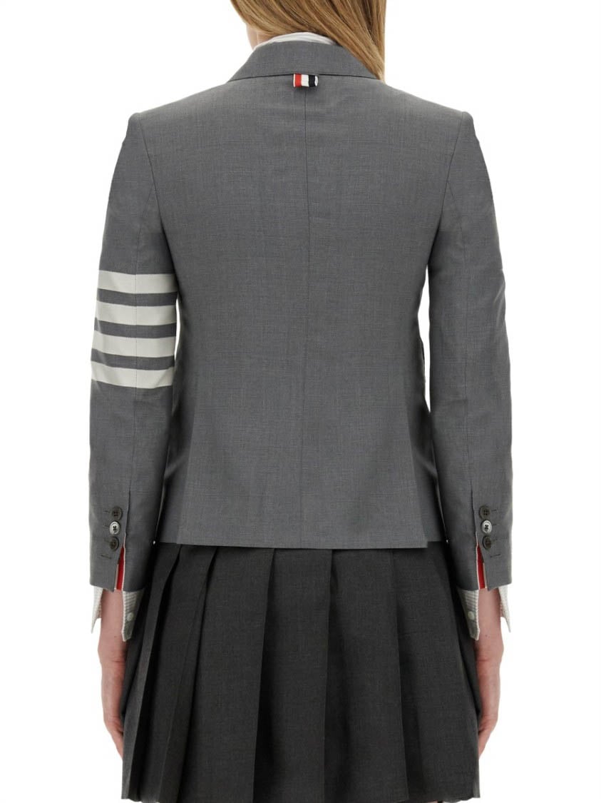 Thom Browne Single-Breasted Jacket Grijs