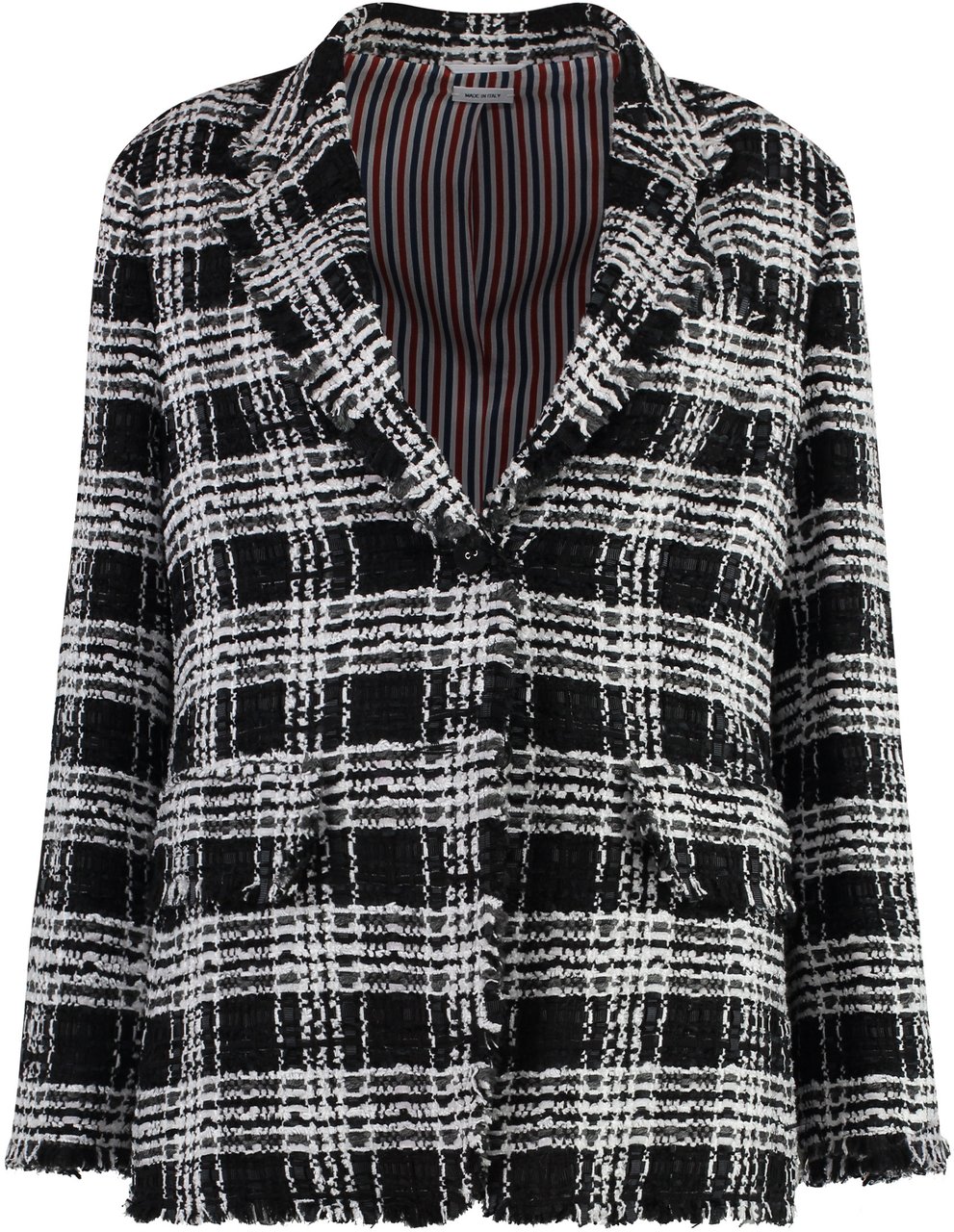 Thom Browne Tweed blazer Zwart