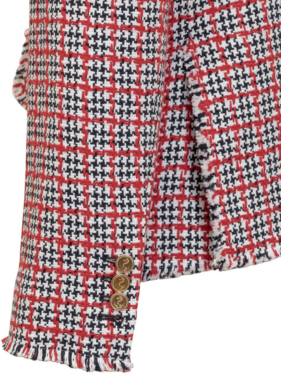 Thom Browne Cappotto Sportivo Armhole Rood