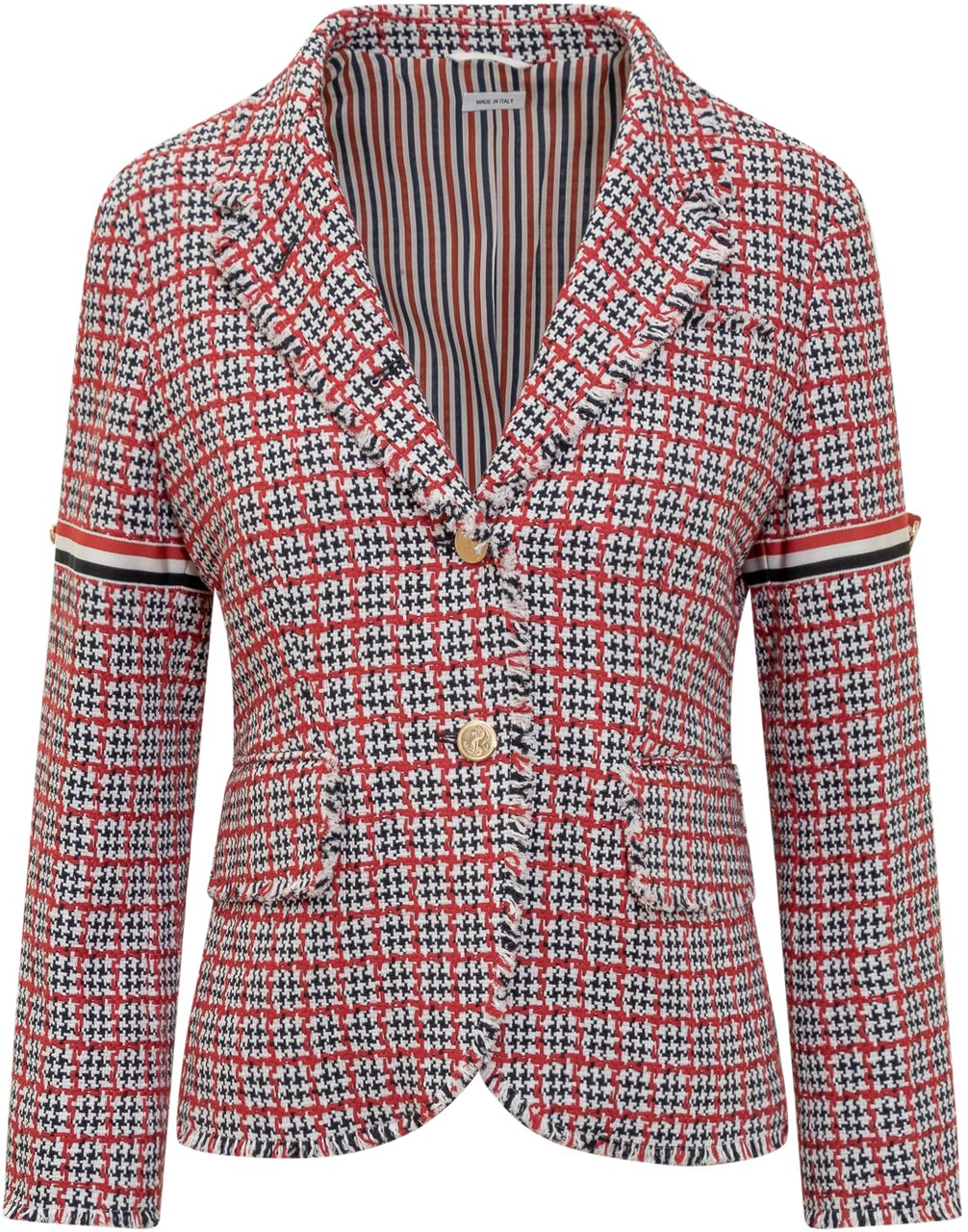 Thom Browne Cappotto Sportivo Armhole Rood