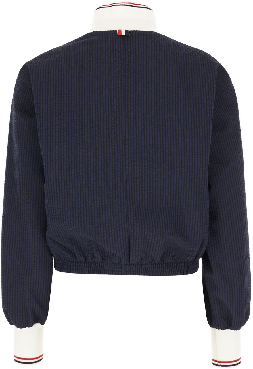Thom Browne Thom Browne Navy blue wool jacket Blauw