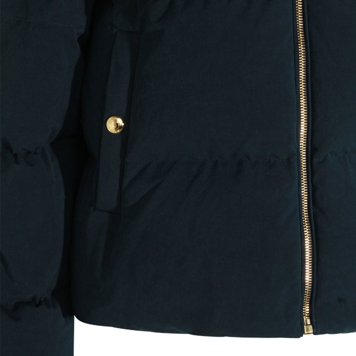 Thom Browne Down Jacket With Detachable Hood And Iconic Striped Accents Zwart