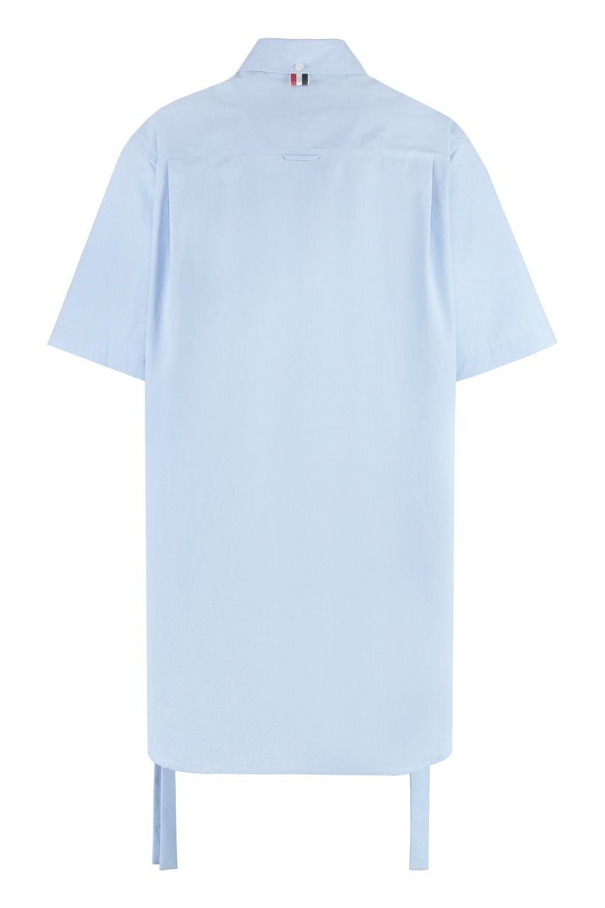 Thom Browne Cotton shirtdress Blauw