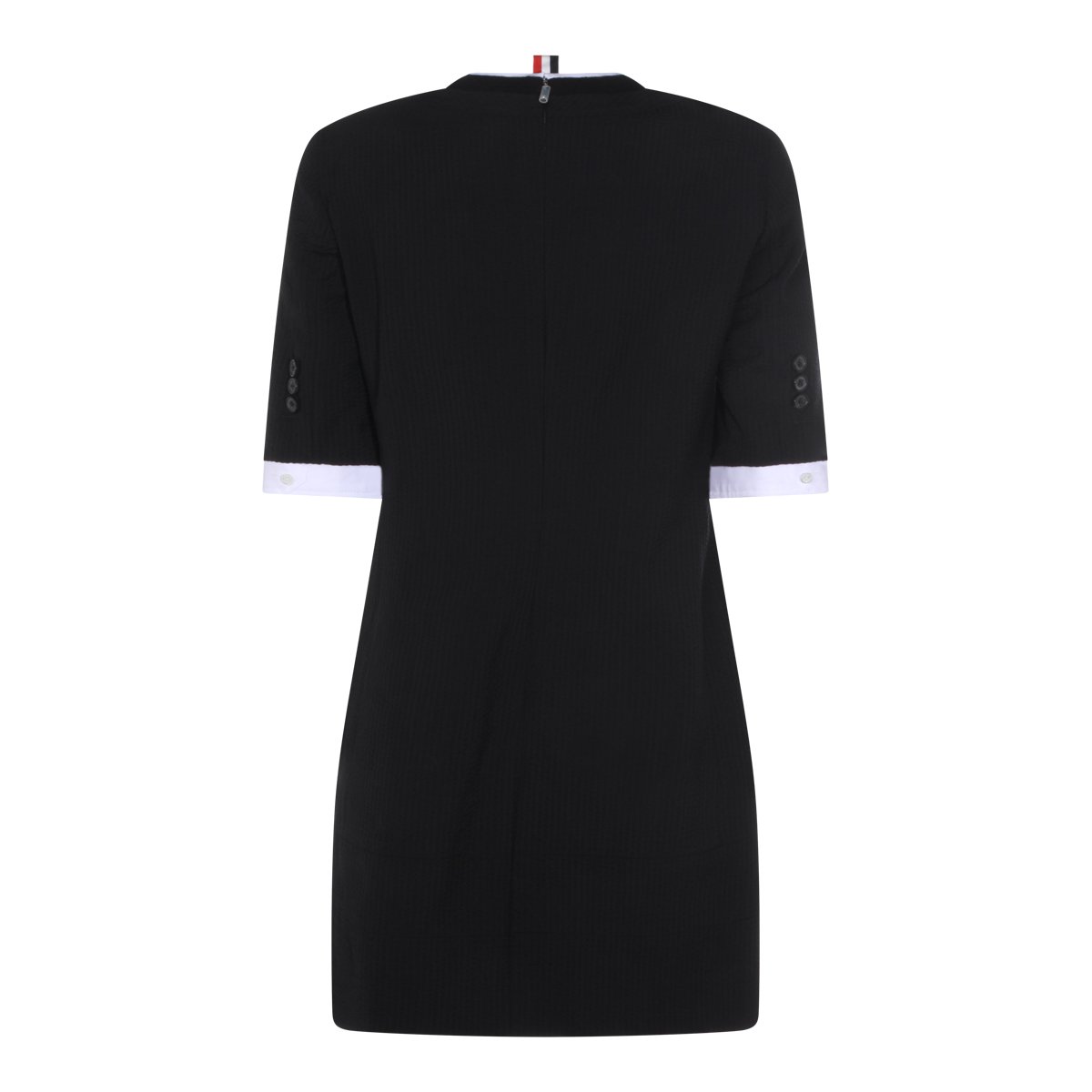 Thom Browne Tailored Black Mini Dress Zwart