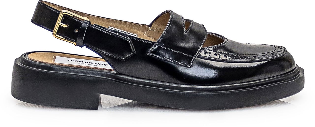 Thom Browne Sandalo in Pelle Zwart