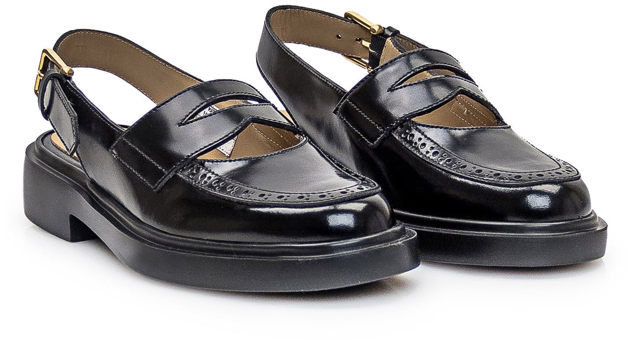 Thom Browne Sandalo in Pelle Zwart