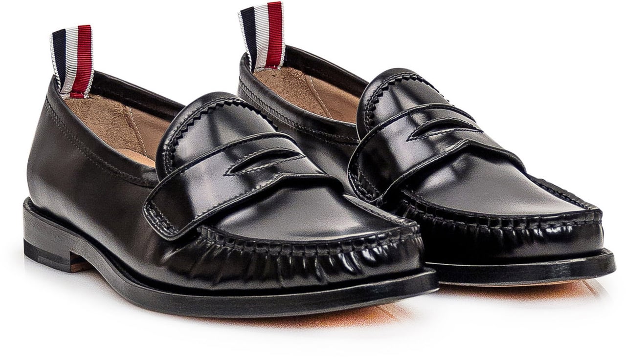Thom Browne Mocassino in Pelle Zwart