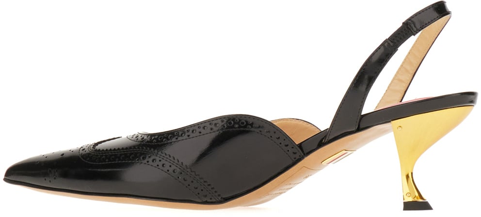 Thom Browne Thom Browne Black leather pumps Zwart