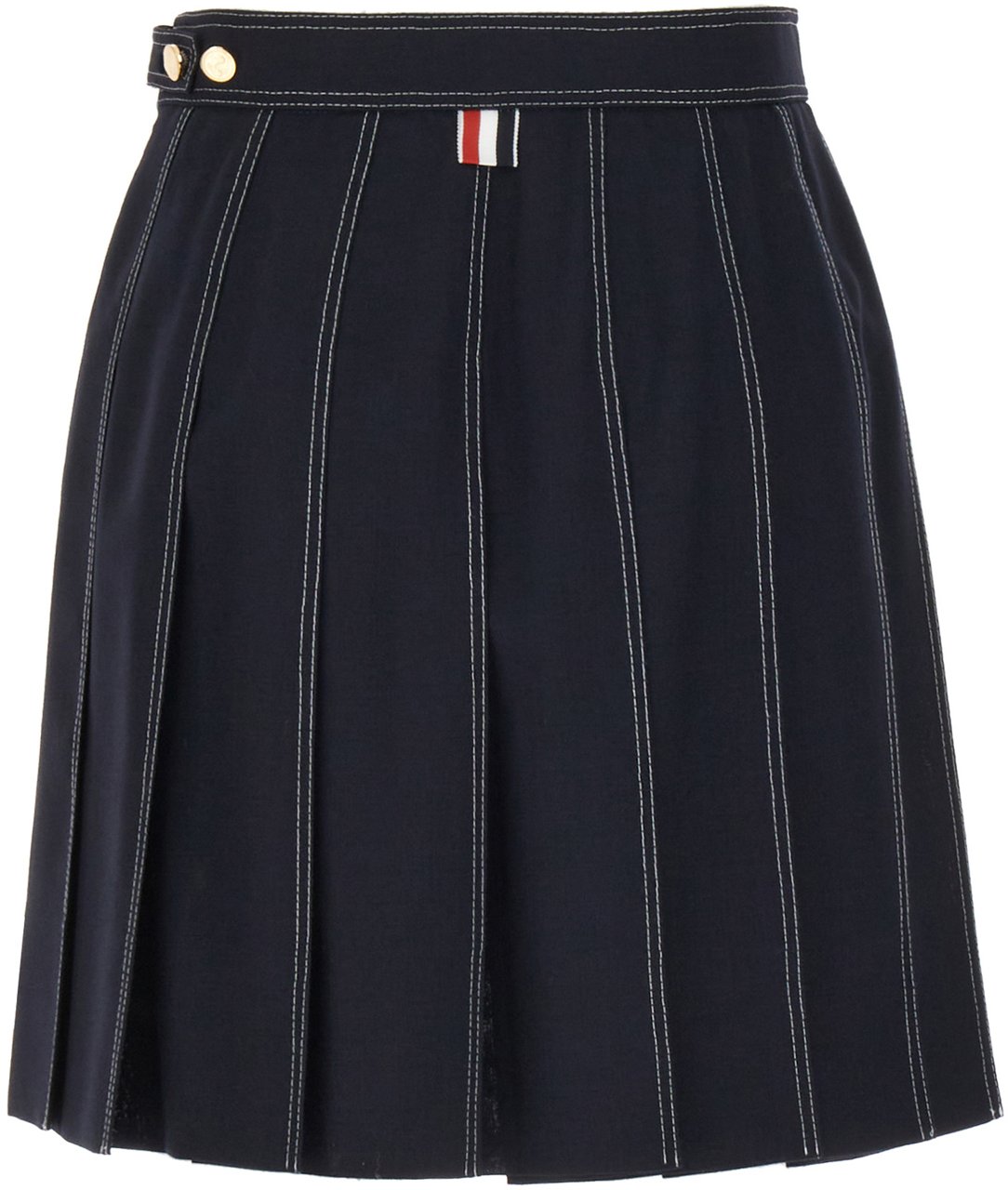 Thom Browne Thom Browne Navy blue wool skirt Blauw