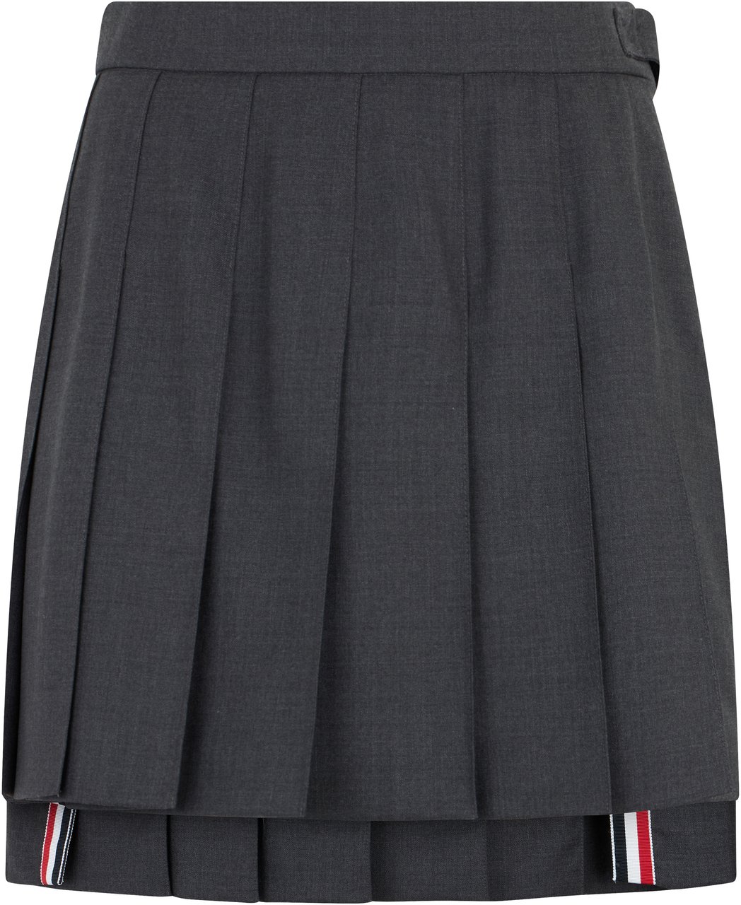 Thom Browne Pleated mini skirt Grijs