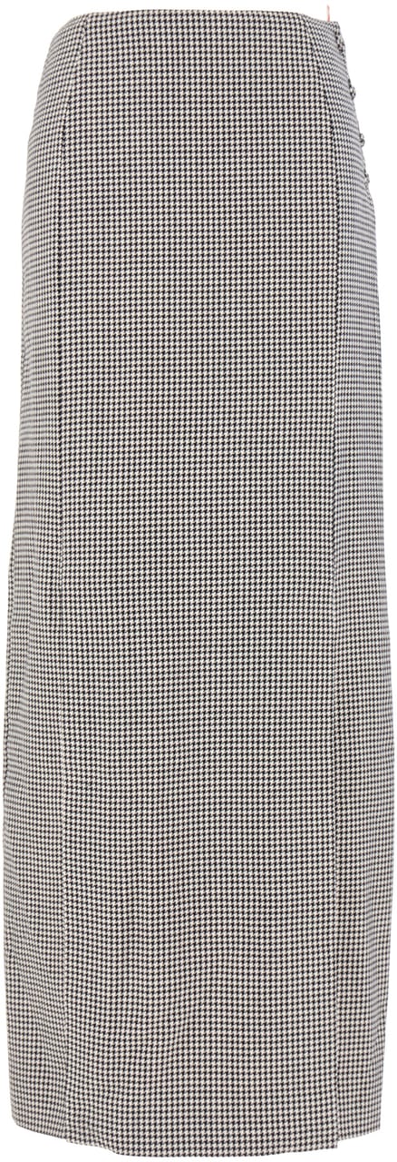 Thom Browne Thom Browne Embroidered wool skirt Grijs