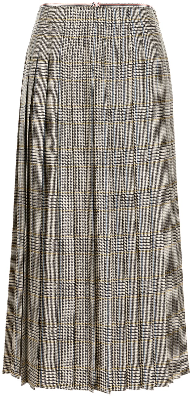 Thom Browne Thom Browne Printed silk skirt Divers