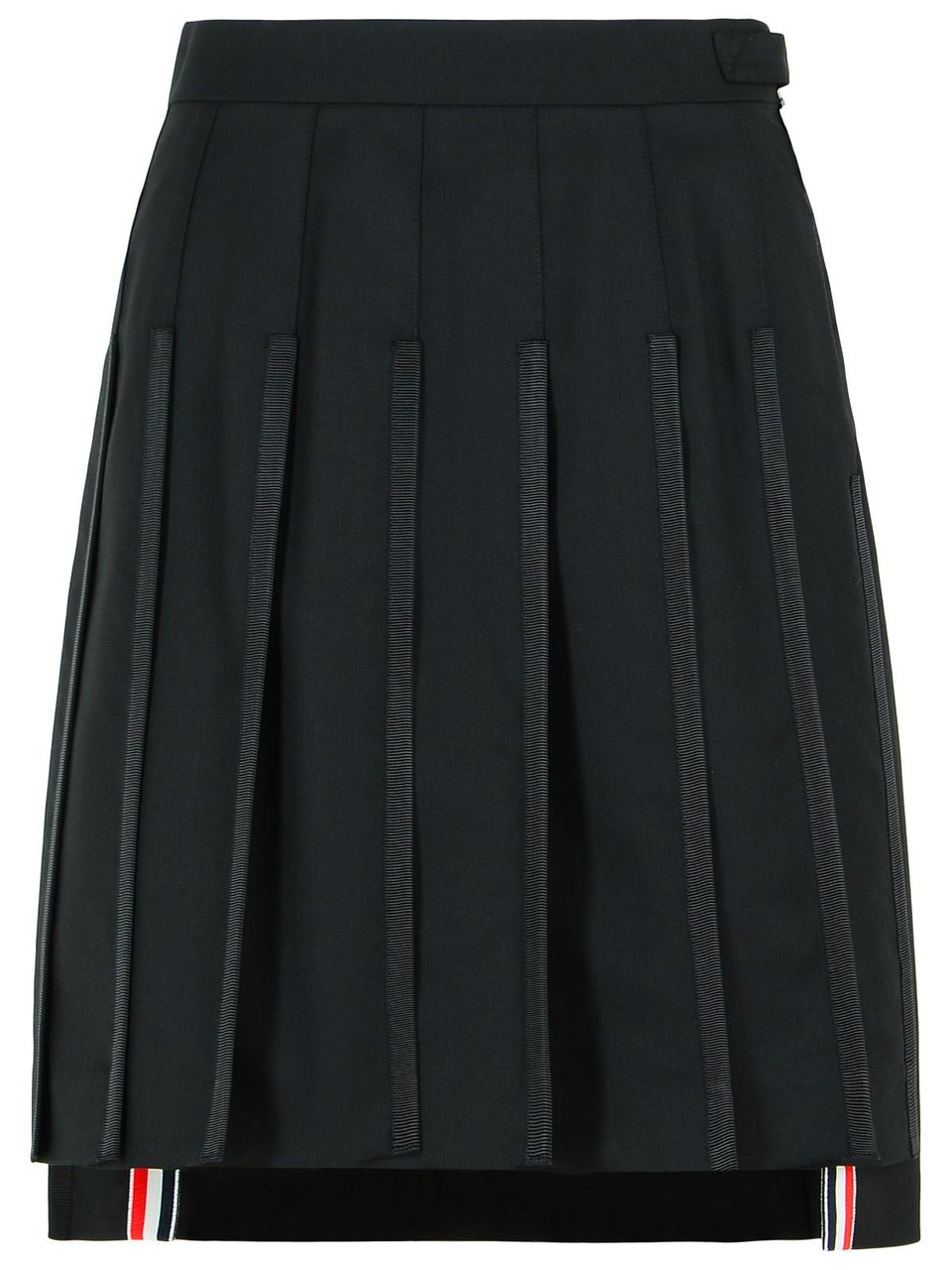 Thom Browne Black Wool Skirt Zwart