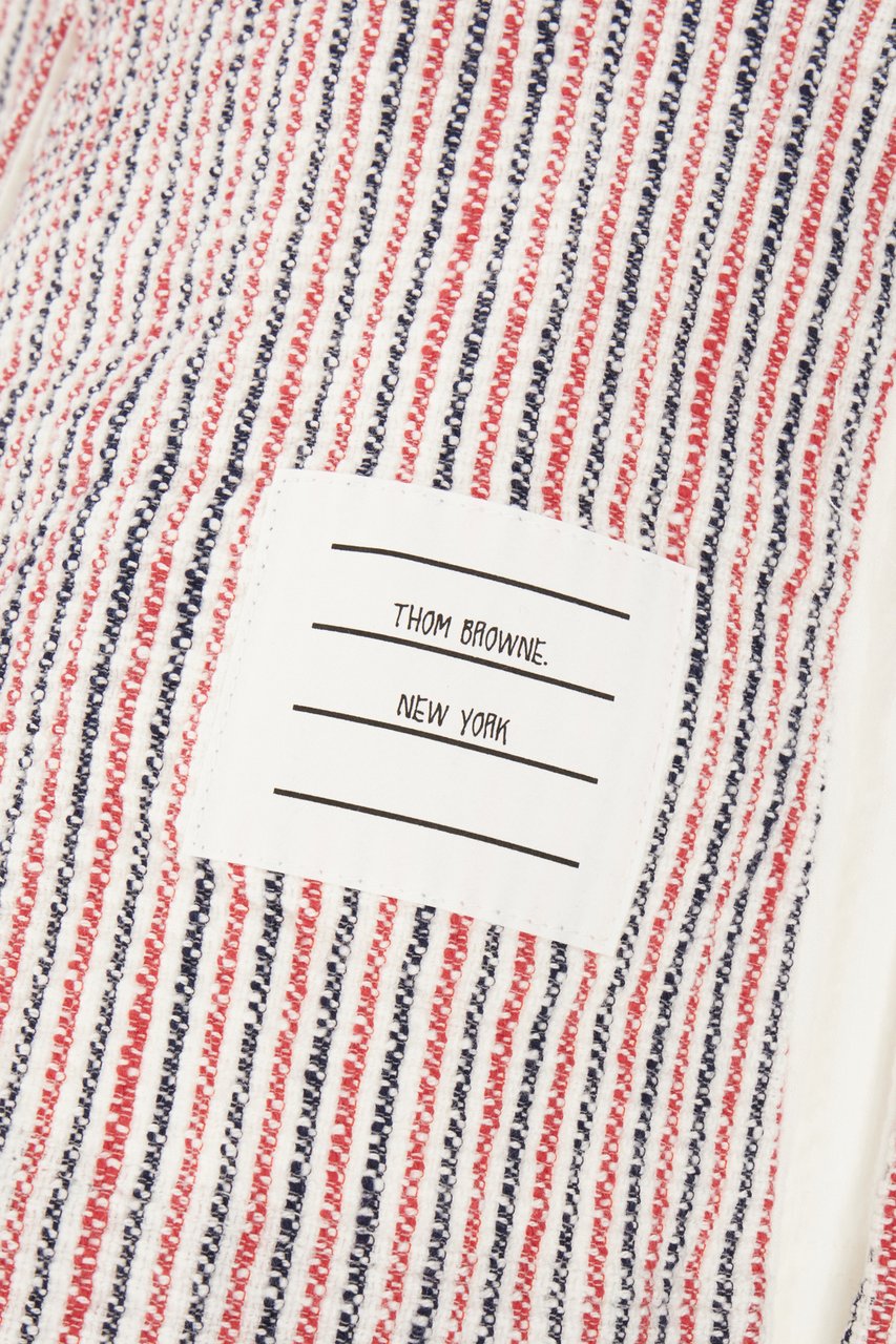 Thom Browne Thom Browne Embroidered stretch cotton blend mini skirt Divers