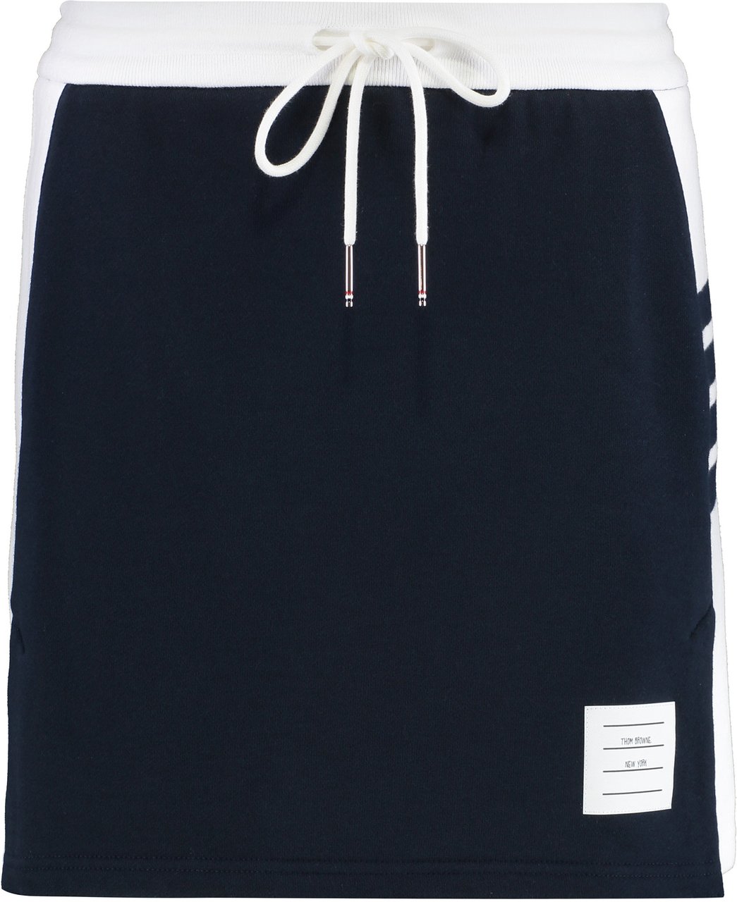 Thom Browne Jersey cotton miniskirt Blauw