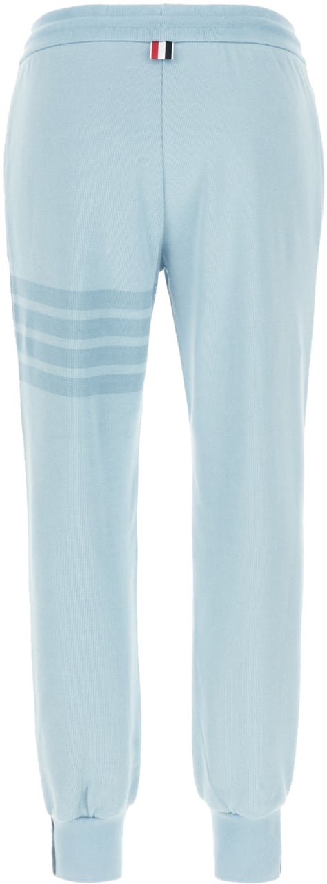Thom Browne Thom Browne Paste light blue cotton joggers Lichtblauw