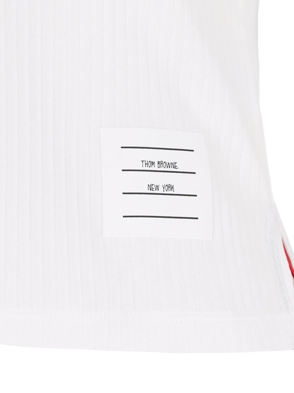 Thom Browne "Three Stripes" Logo T-Shirt – White Wit