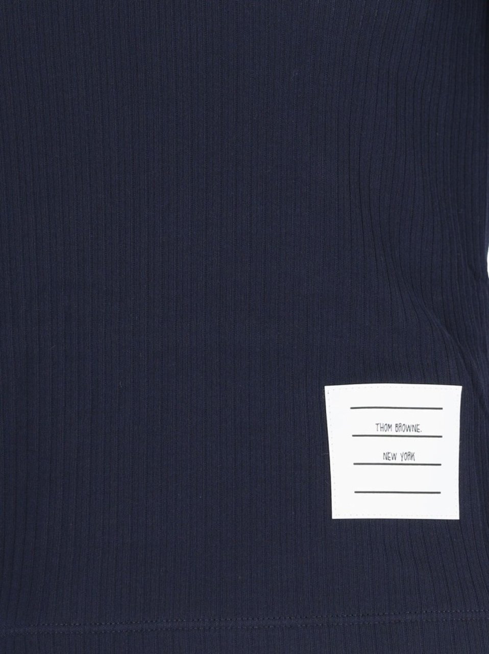 Thom Browne "Three Stripes" Logo T-Shirt – Blue Blauw