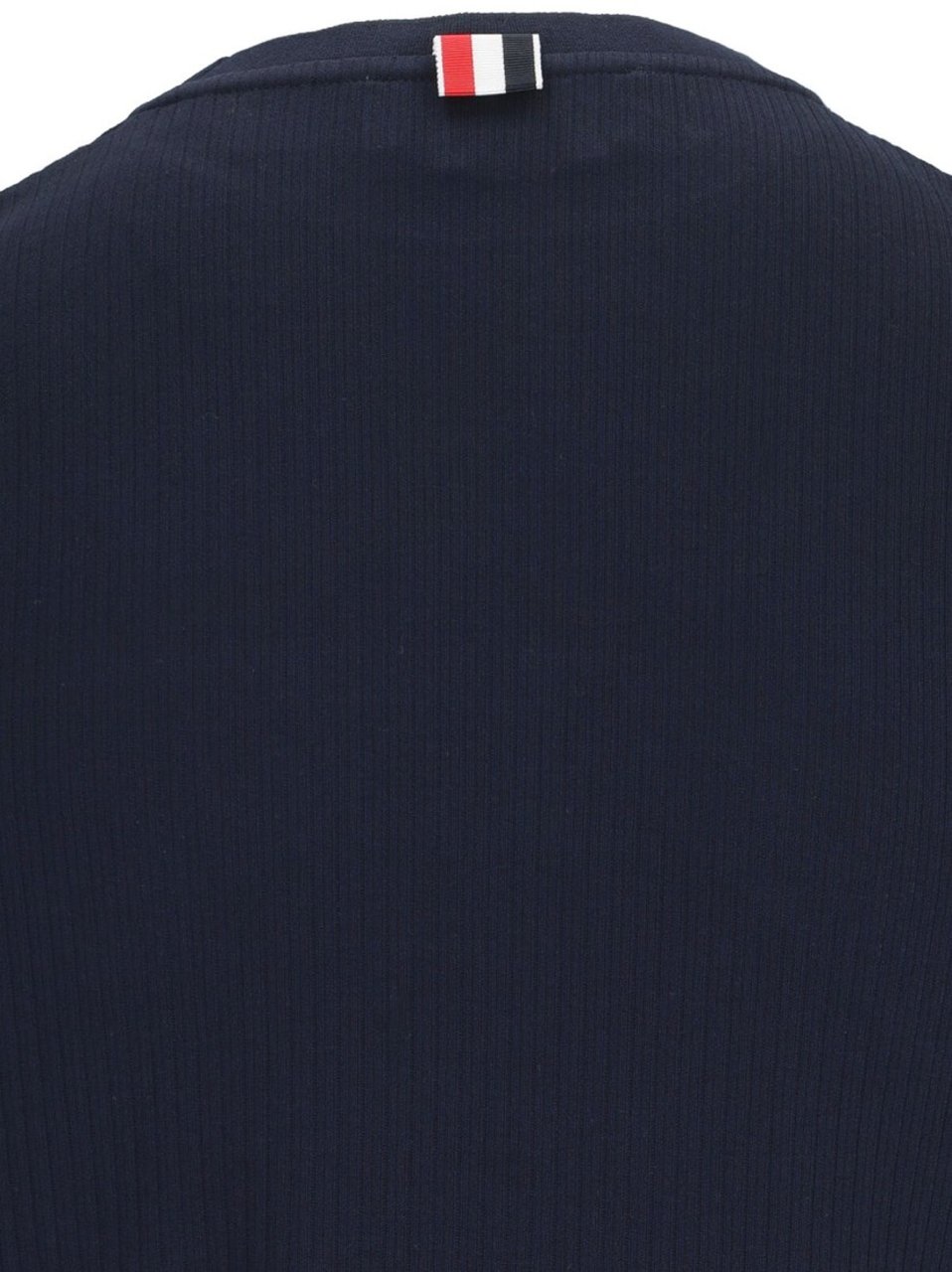 Thom Browne "Three Stripes" Logo T-Shirt – Blue Blauw