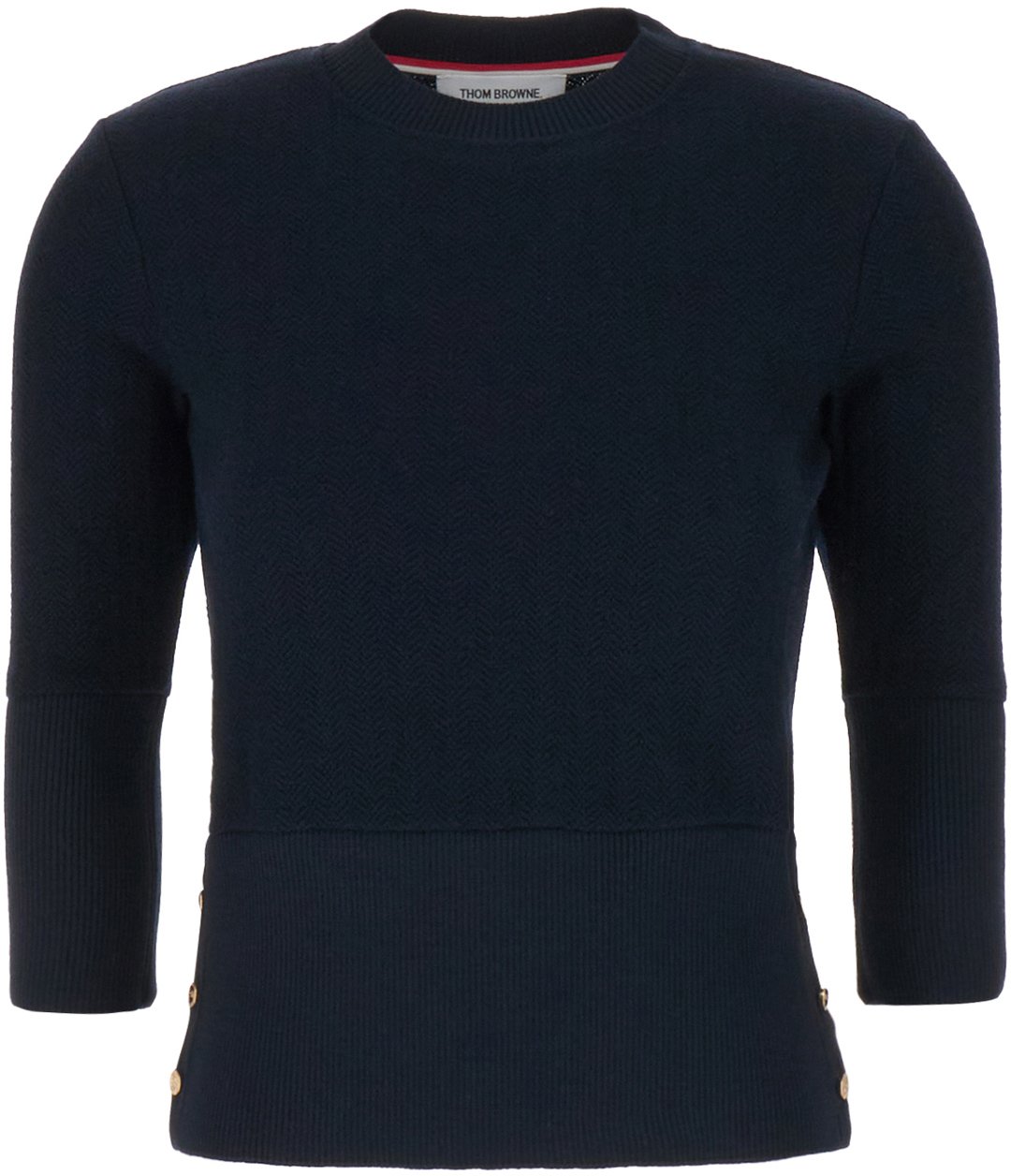 Thom Browne Thom Browne Navy blue wool sweater Blauw