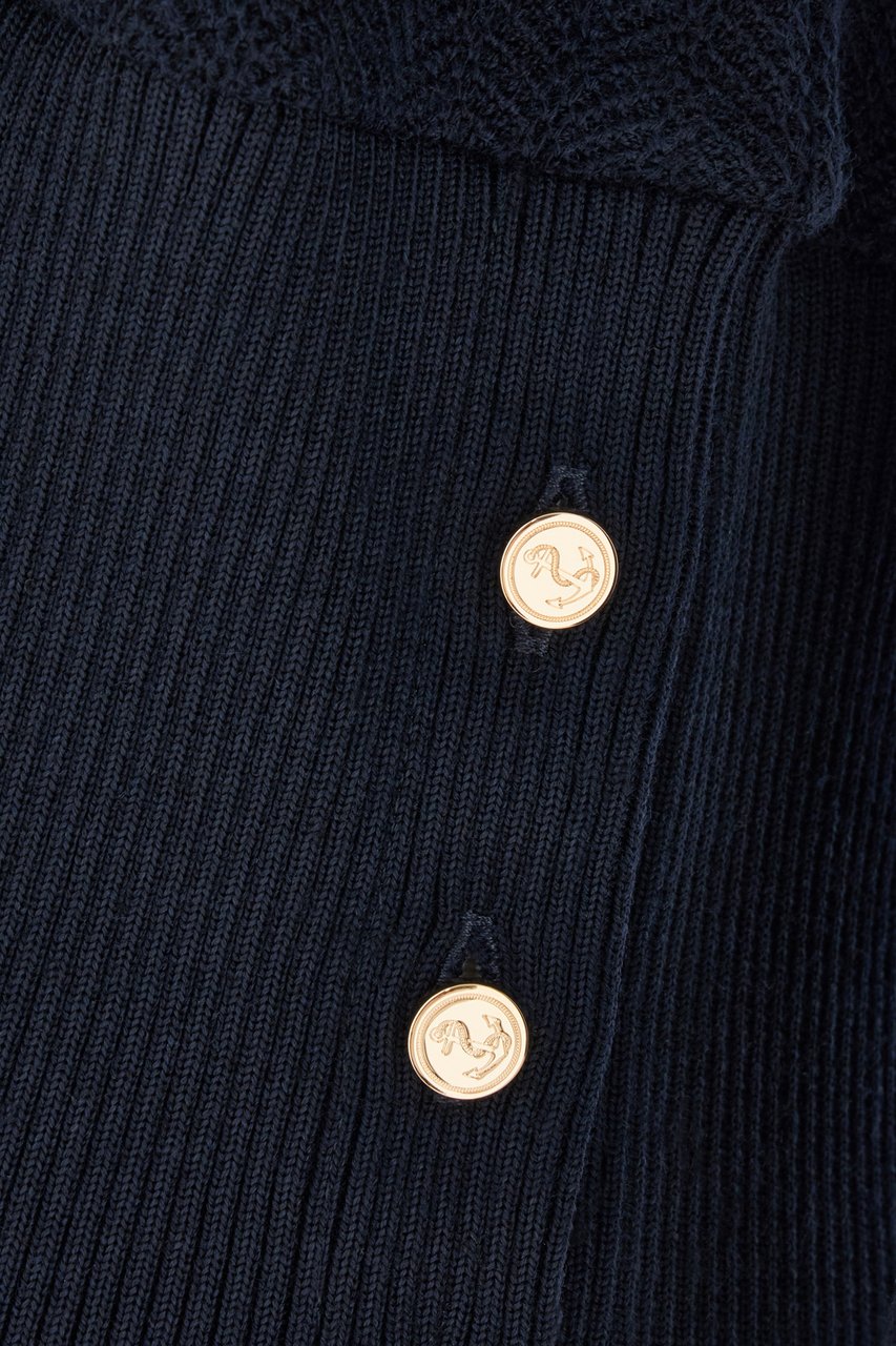 Thom Browne Thom Browne Navy blue wool sweater Blauw