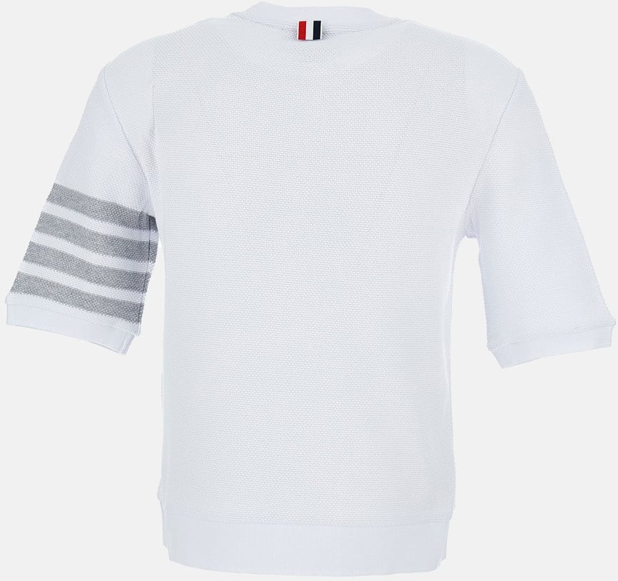 Thom Browne Pique' T-Shirt Wit