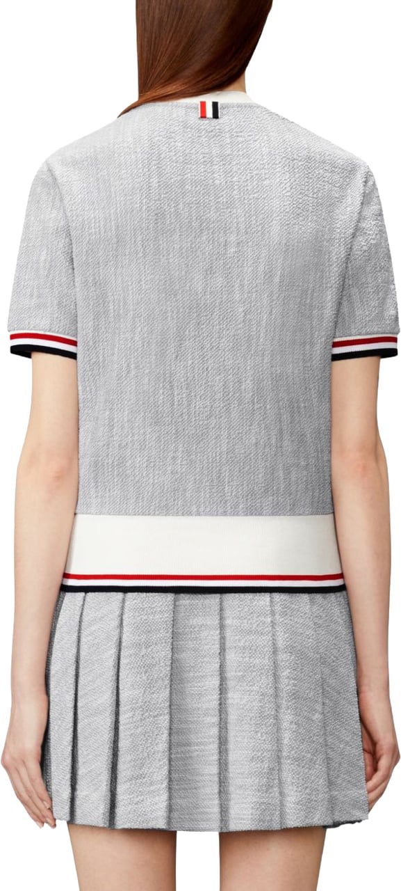 Thom Browne T-Shirts And Polos Grey Lichtgrijs