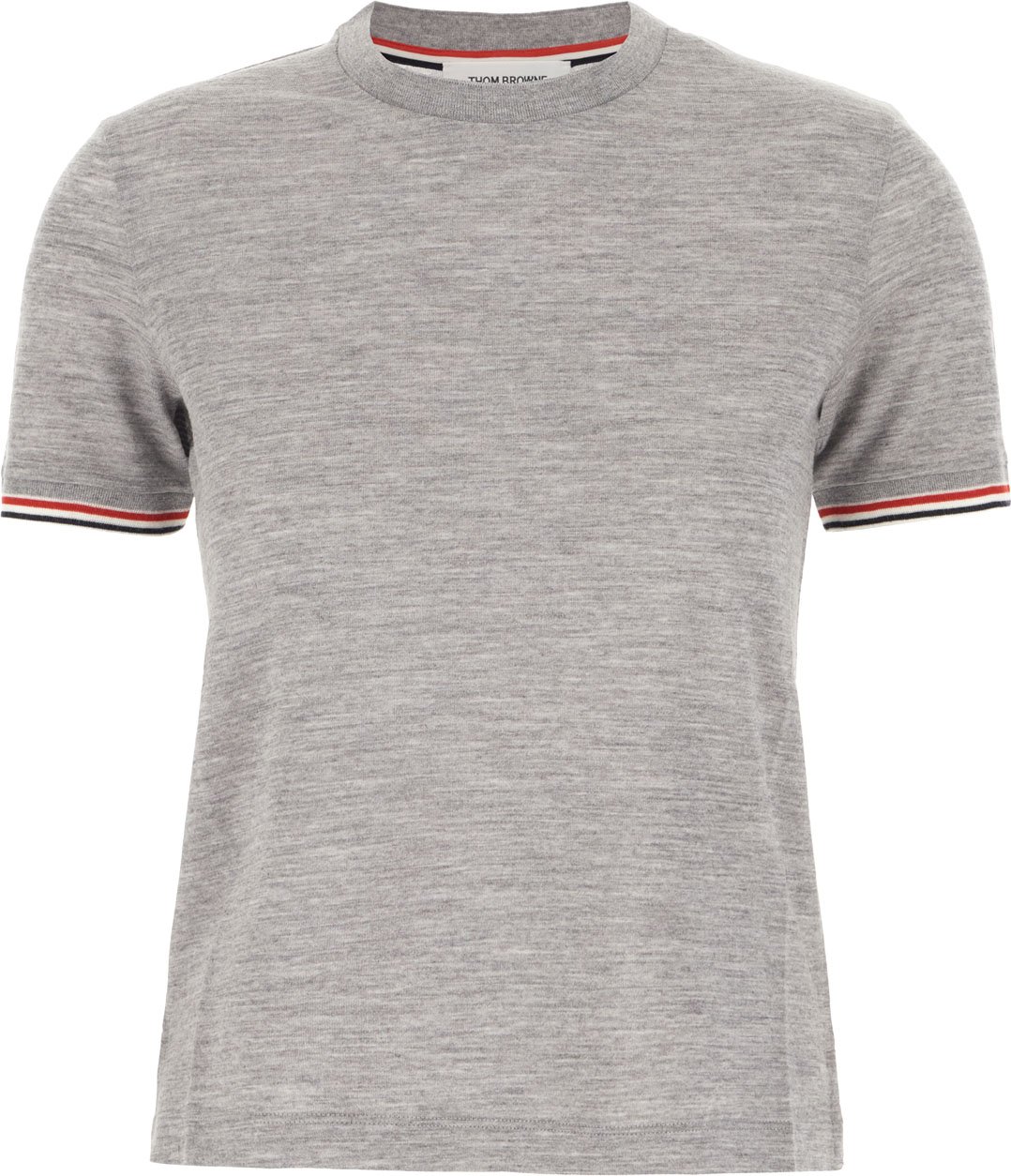 Thom Browne Grey wool blend t-shirt Grijs